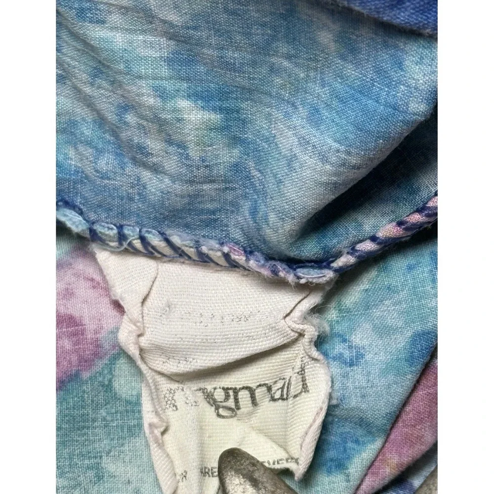Springmaid Pillowcase Set Jewel Marble KING Geo Abstract‎ Vtg Memphis Blue Pink
